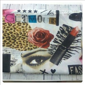 Hollywood Glamour Chic Fabric Shower Curtain